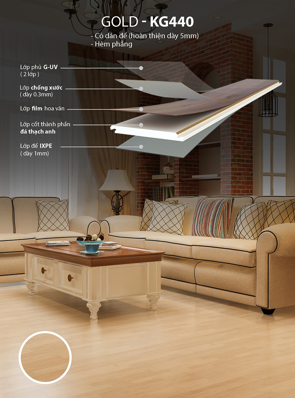 Kobler Gold KD440 - Sàn nhà UH Phước An